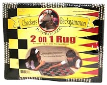 Jumbo Checkers & Backgammon Game Rug