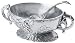 Arthur Court Grape Sauceboat with Ladle, Set of 2
