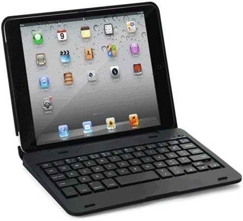 FlyStone Apple iPad Mini Keyboard / iPad Mini Retina Rotating Angle Wireless Bluetooth Keyboard Case Cover Stand Combo Up to 135 Degrees. Folio Style with IOS Commands. Compatible: the First Gen iPad Mini and the iPad Mini 2 Retina. (iPad mini, #Black)
