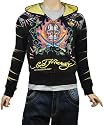 Ed Hardy Panther & Flaming Skull Hoodie (Sizes 8S  20XL)