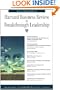 Harvard Business Review on Breakthrough Leadership
