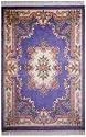 Rugs America Le Aubusson, Light Blue, 2 by 4-Feet