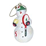 Tennis Snowman Ornament