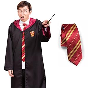 Harry Potter Gryffindor Adult Cloak Robe Dress Costume with Tie Small