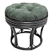 Blazing Needles 18 Inch Footstool Cushion Color-Material - Solid Twill