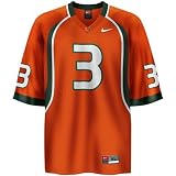 Nike Miami Hurricanes #3 Orange Replica Football Jersey