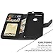 Google Pixel Case, TAURI [Stand Feature] Wallet Leather Case with Card Pockets Protective Case Flip Cover For Google Pixel - Black