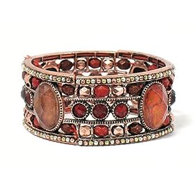 Crystal Red Vintage Stretch Bracelet Jewelry