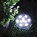 Super Bright 10 LEDs Reusable Submersible LED Light, RGB Color Waterproof Landscape Lamp With Wireless Remote Controller / Perfect for Lighting Up Vase, Bowl, Fish Tank etc (Battery not included)