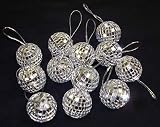 Pack of 12 Mirrored Disco Ball Christmas Ornaments 2