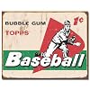 TOPPS - 1958 Baseball Cards Metal Tin Sign , 16x12