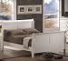 Saint Laurent Queen Sleigh Bed in White Finish - Coaster 201691Q