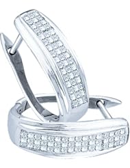 0.50CTW DIAMOND LADIES INVISIBLE HOOPS