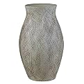 Sand Scratch Vase - Espresso/ White