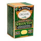 Review St. Dalfour  / St. Dalfour Organic Green Tea, Mandarin Orange, Tea Bags, 25-Count Boxes (Pack of 12)
