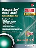 Kaspersky Internet Security 2009, 1-Desktop, 1 year Renewal Subscription (PC)