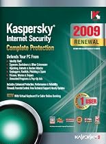 Kaspersky Internet Security 2009, 1-Desktop, 1 year Renewal Subscription (PC)