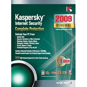 Kaspersky Internet Security 2009, 1-Desktop, 1 year Renewal Subscription (PC)