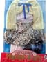 Madame Alexander Friends 4 Life Doll Clothes Outfit Lime Green Sweater, White Leggings & Blouse, Lime & Navy Floral Skirt, Navy Blue Shoes Fits 18" Dolls