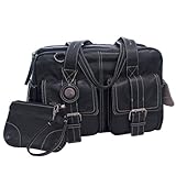 Jill-e 769381 Camera Leather Bag Medium (Black)