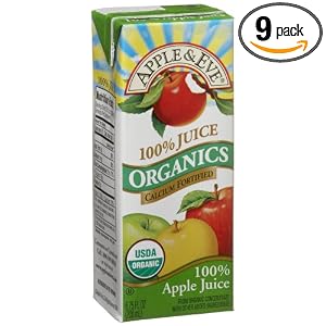 Apple and Eve Juice, Apple, 6.75-Ounce, 3-Count Aseptic Boxes (Pack of 9) by Apple & Eve