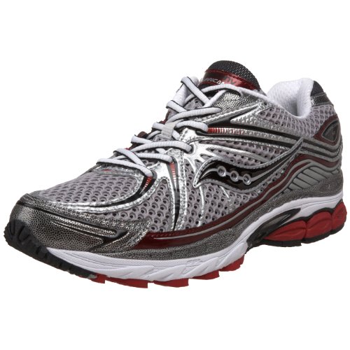 shoes M overpronators    Saucony Hurricane 12 Men's Shoe,Silver/Black/Red,7 ProGrid Running for