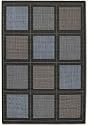 5'9" x 9'2" Summit Blue Black Indoor/Outdoor Area Rug