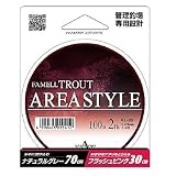 ヤマトヨテグス(YAMATOYO) フｧメル トラウト(エリアスタイル)100m ナチュラルグレー&フラッシュピンク 3lb
