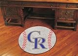 Colorado Rockies Baseballl Floor Rug Mat