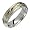 Elegance - Stunning Two Tone Comfort Fit Wedding Band for Him & Her! Custom Made! Choose your Size.