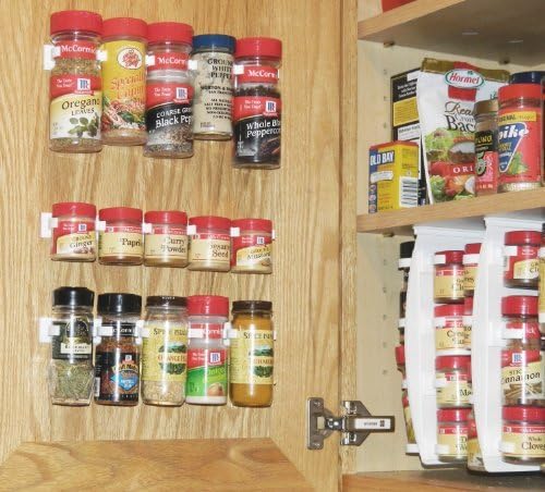 SpiceStor Organizer Rack 20 Cabinet Door Spice Clips Model: SDO-SSO20-CL (Home &amp; Kitchen)