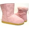 Pink Winter Sheepskin Boots Vegan Fleece Women