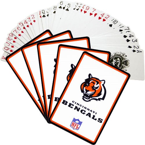 Cincinnati Bengals NFL Team Logo Playing Cards