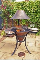 Outdoor Large Corona Cast Iron Chimenea - Available In 2 Sizes For Your Garden
