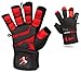 Weightlifting Gloves for Gym Fitness Crossfit Bodybuilding - Workout Gloves for Men & Women - Dominator Leather Crossfit Cross Training Gloves Wrist Strap Wrap - Best Weight Lifting Gloves with Wrist Support for Heavy Lifting - 1 Year Replacement Warranty