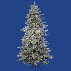9' Pre-Lit Frosted Wistler Fir Artificial Christmas Tree - Clear Dura Lights