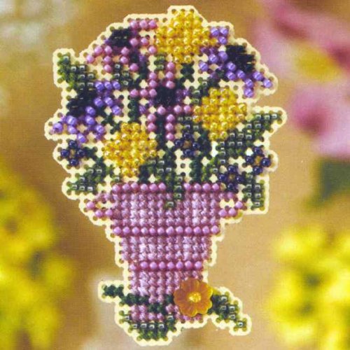 Floral Beaded Cross Stitch Kits Or Add Beads to Any Cross Stitch Kit Crafters Kingdom