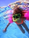 Wallmonkeys Peel and Stick Wall Decals - Girl Swimming Underwater - 18H x 14W Removable Graphic