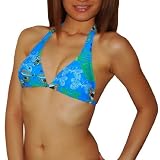 Body Glove Womens Butterfly Beauty Soft Cup Wireless Bra / Surf & Swim Bikini Top - Quick Dry - Small