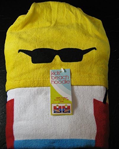 Kids Beach Hoodie Towels- Surfer 100% Cotton 24 inches x 48 inches