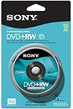 Sony 8cm DVD plus RW Spindle Skin Pack 10 Pack