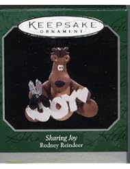 Home: Hallmark Keepsake Ornament Sharing Joy Rodney Reindeer 1998 QXM4273 - Hallmark