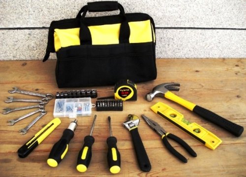MVP Homeowner's 45-Piece Tool Set with 36-Pocket Carry Case - Lifetime Warranty