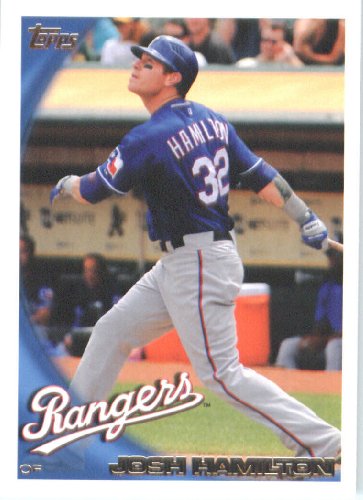 2010 Topps Baseball Card #175 Josh Hamilton Texas Rangers - Mint Condition - Shipped In Protective ScrewDown Display Case!