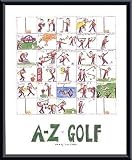 A Z of Golf, Framed Art Print by Nicola Streeten 51VX02BK2PL. SL160 A Z of Golf, Framed Art Print by Nicola Streeten