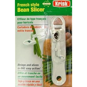 Krisk French Runner Bean Slicer, Cutter and Stringer Gadget Tool
