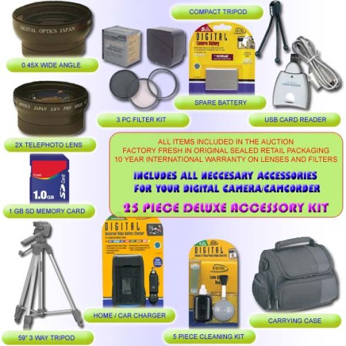 25PC ULTIMATE ACCESSORY KIT - KODAK EASYSHARE P850 P712