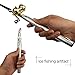 Ice Fly fishing Rod And Reel Combos Kit Set - Aluminum Alloy Pocket Pen Fishing Pole 38'' 53'' 62'' With Baitcasting Reel