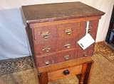 9 Drawer Dark Oak Filing Cabinet #bu46