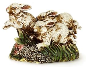 Imax 9156 Charming Racing Rabbits Ceramic Table Top Dcor